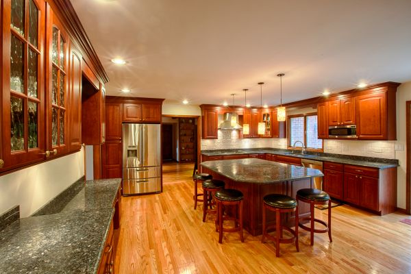 Cherry Kitchen Cabinet Repair in Buda